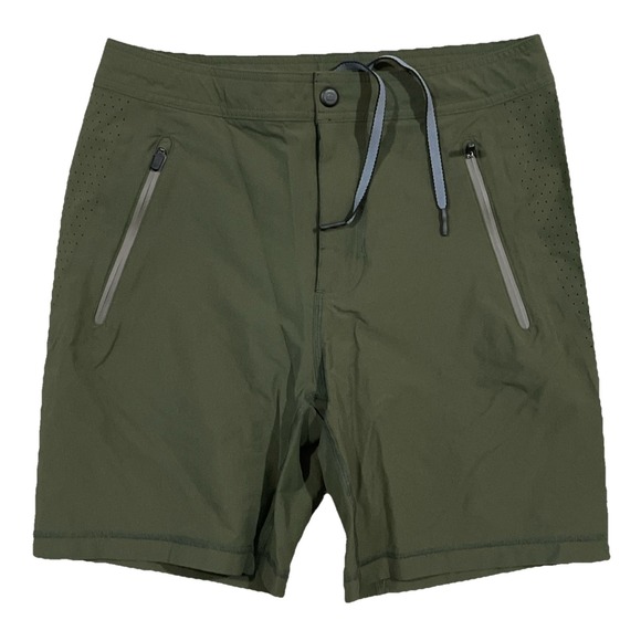 Mack Weldon Other - Mack Weldon Shorts Small Army Green‎ Athleisure Work Out Vented 30x7" Inseam